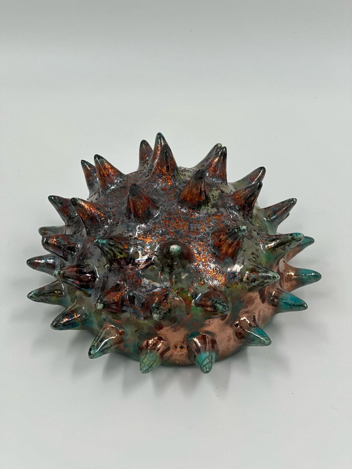 Bowl with spikes, made by using Taki technique