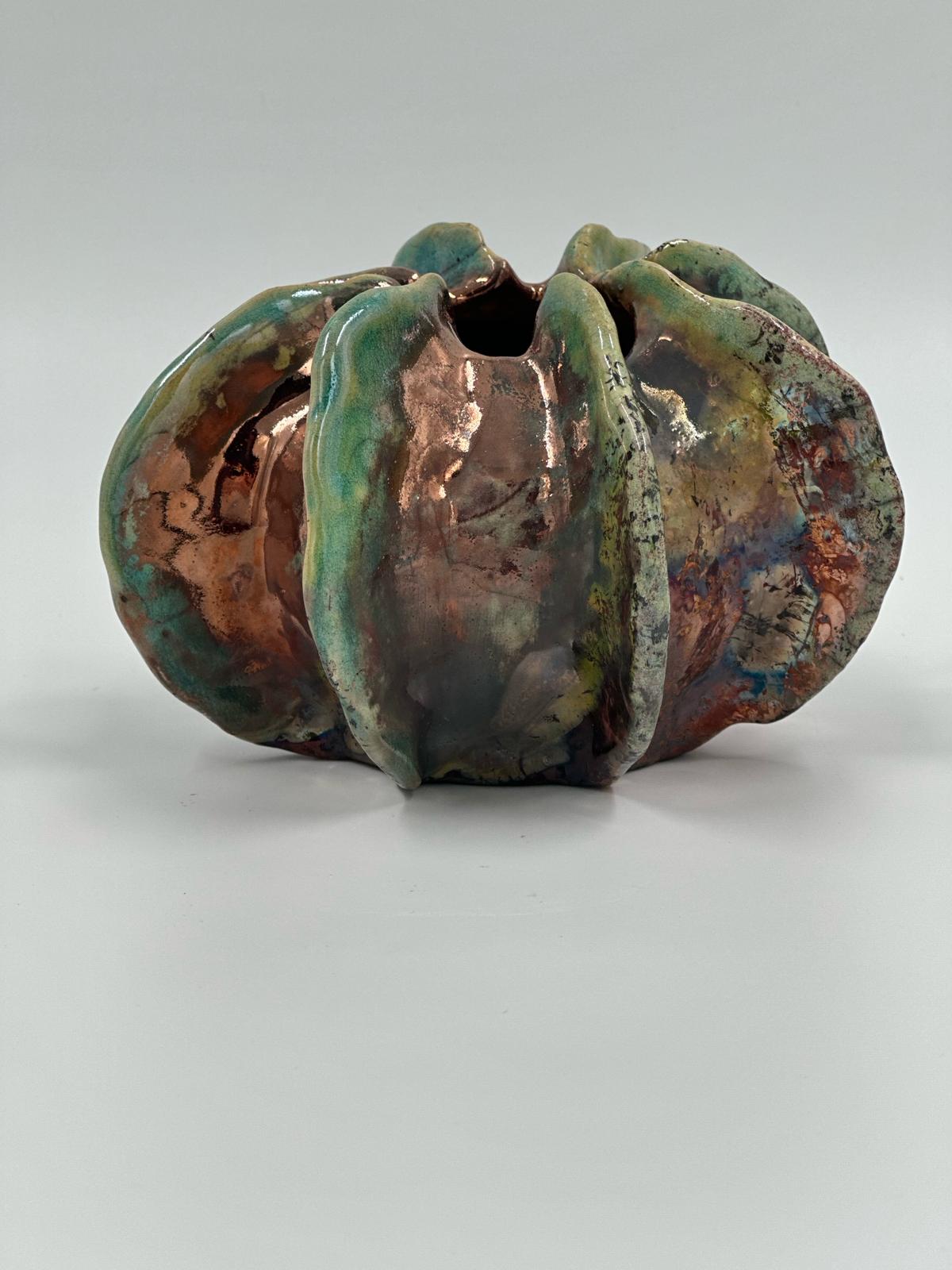 Vessel made by Raku technique