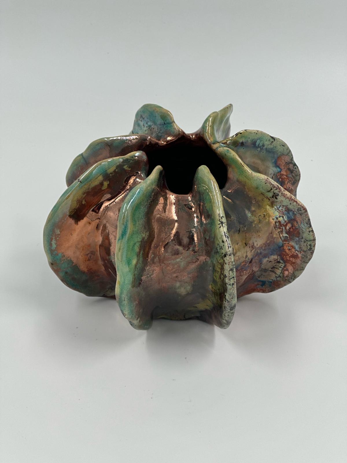 Vessel made by Raku technique